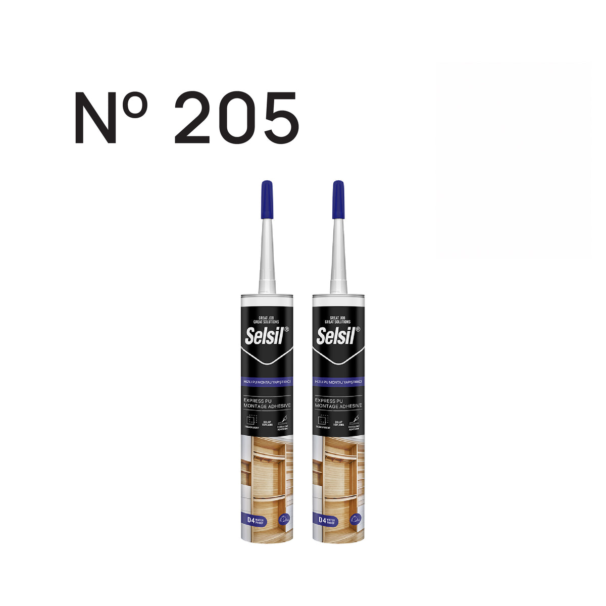 2 x D4 Hızlı PU Montaj Yapıştırıcı