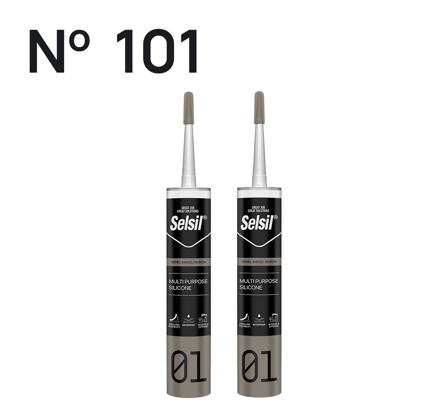 2 x Genel Amaçlı Silikon Şeffaf 280gr