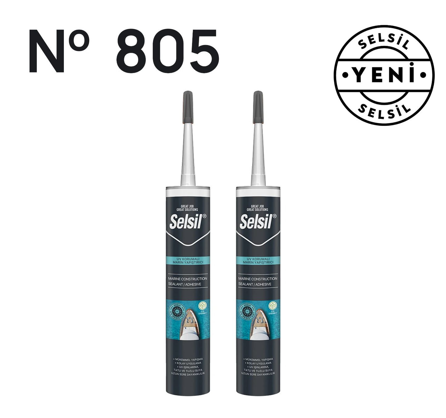 2 x UV Korumalı Marin Yapıştırıcı 280ml