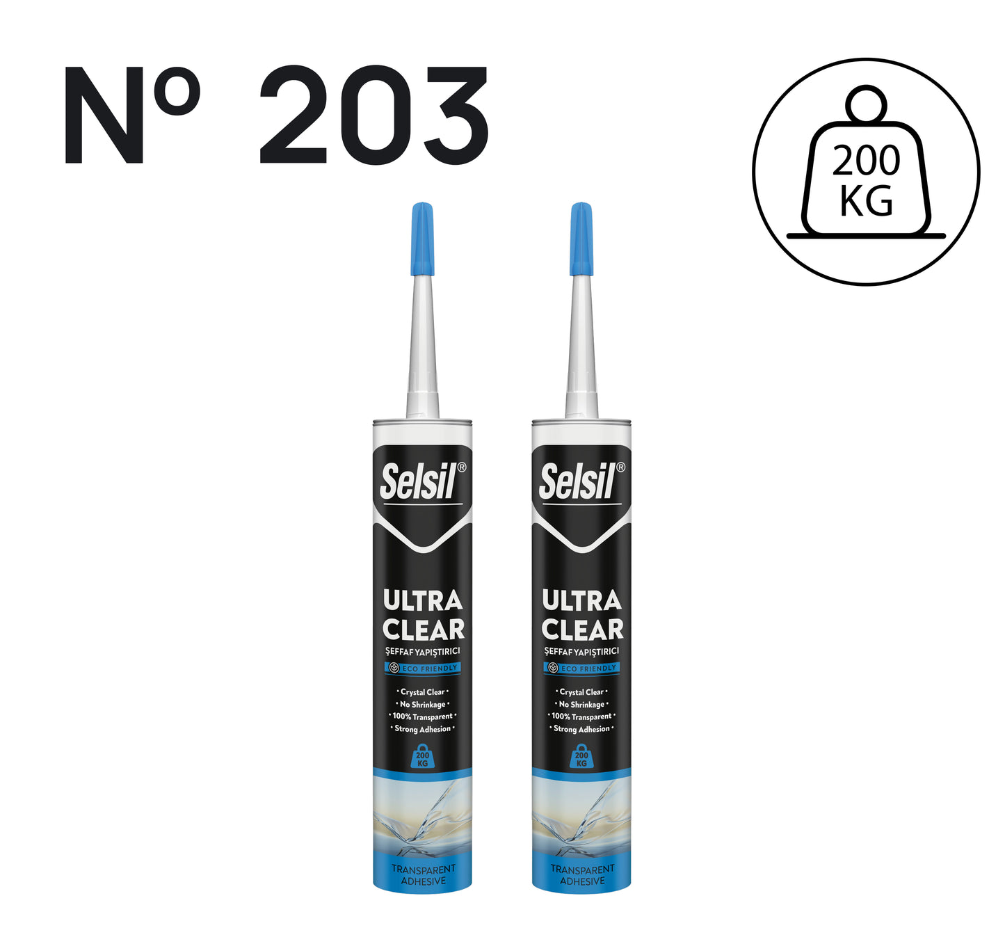 2 x Ultra Clear Şaffaf 290ml