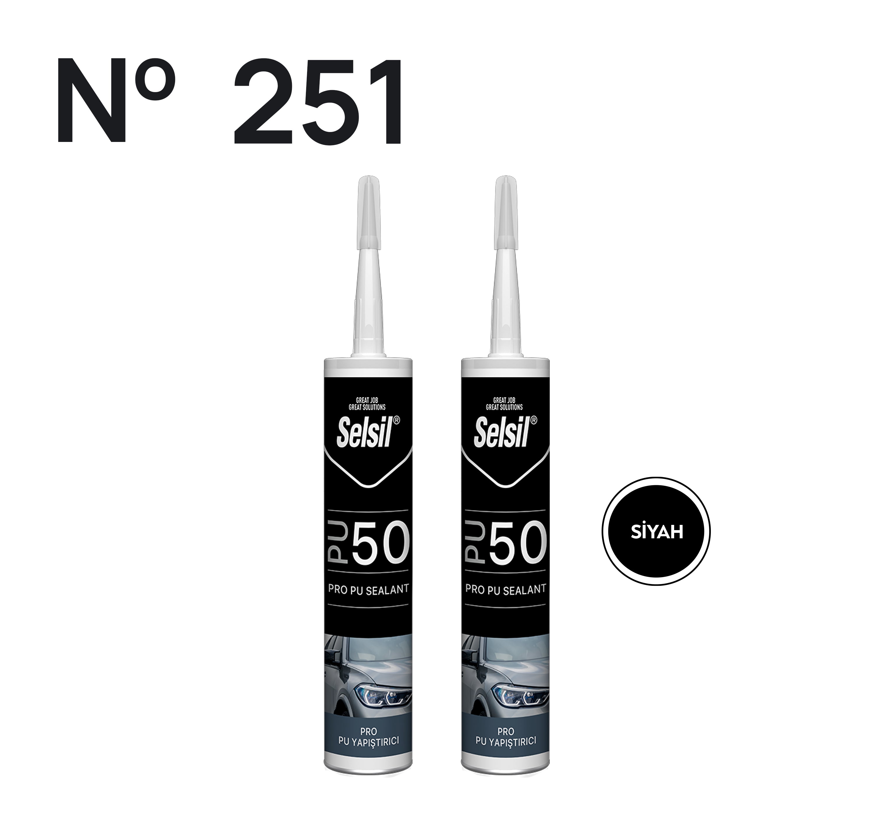 2 x Selsil PU50 Siyah 280ml