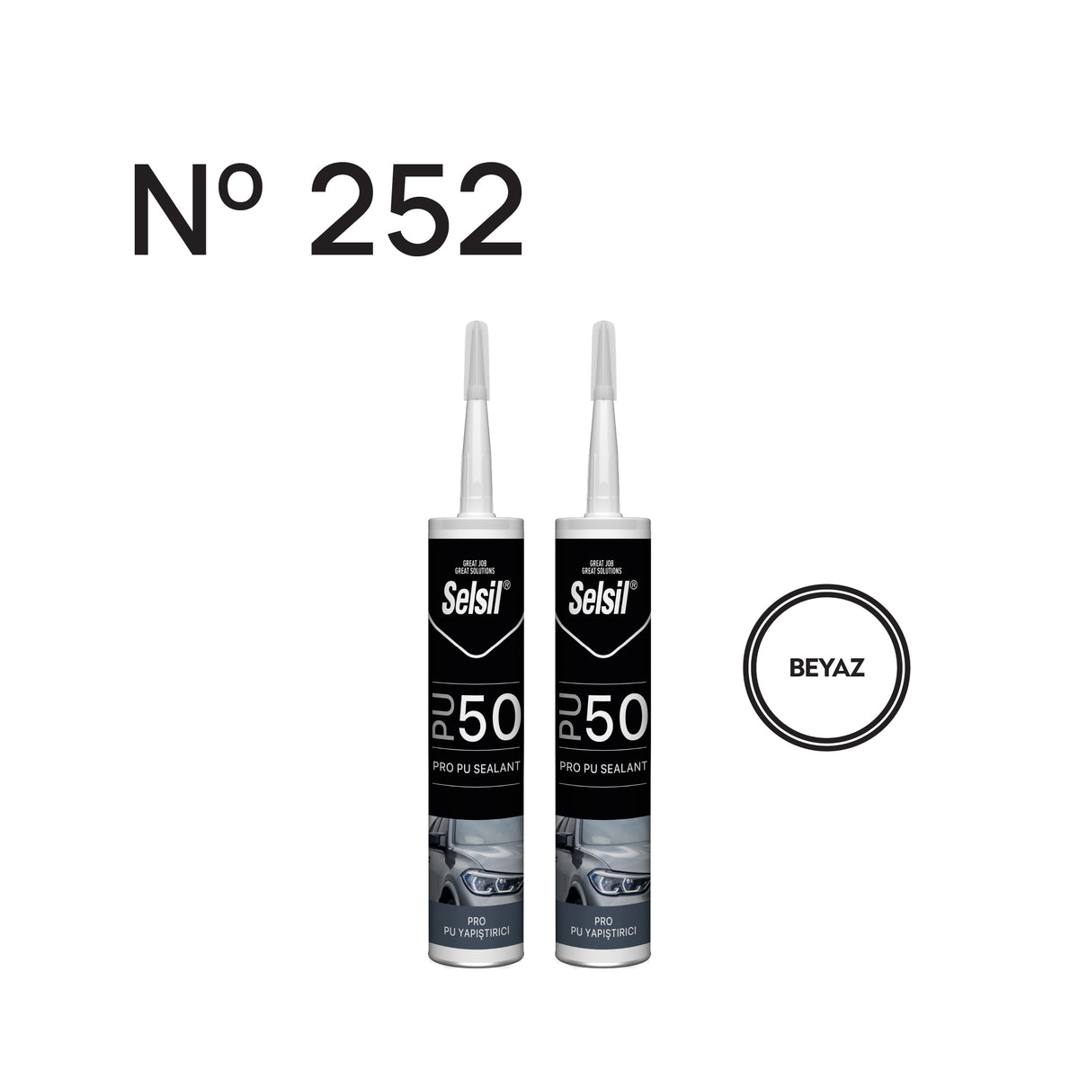 2 x Selsil PU50 Beyaz 280ml