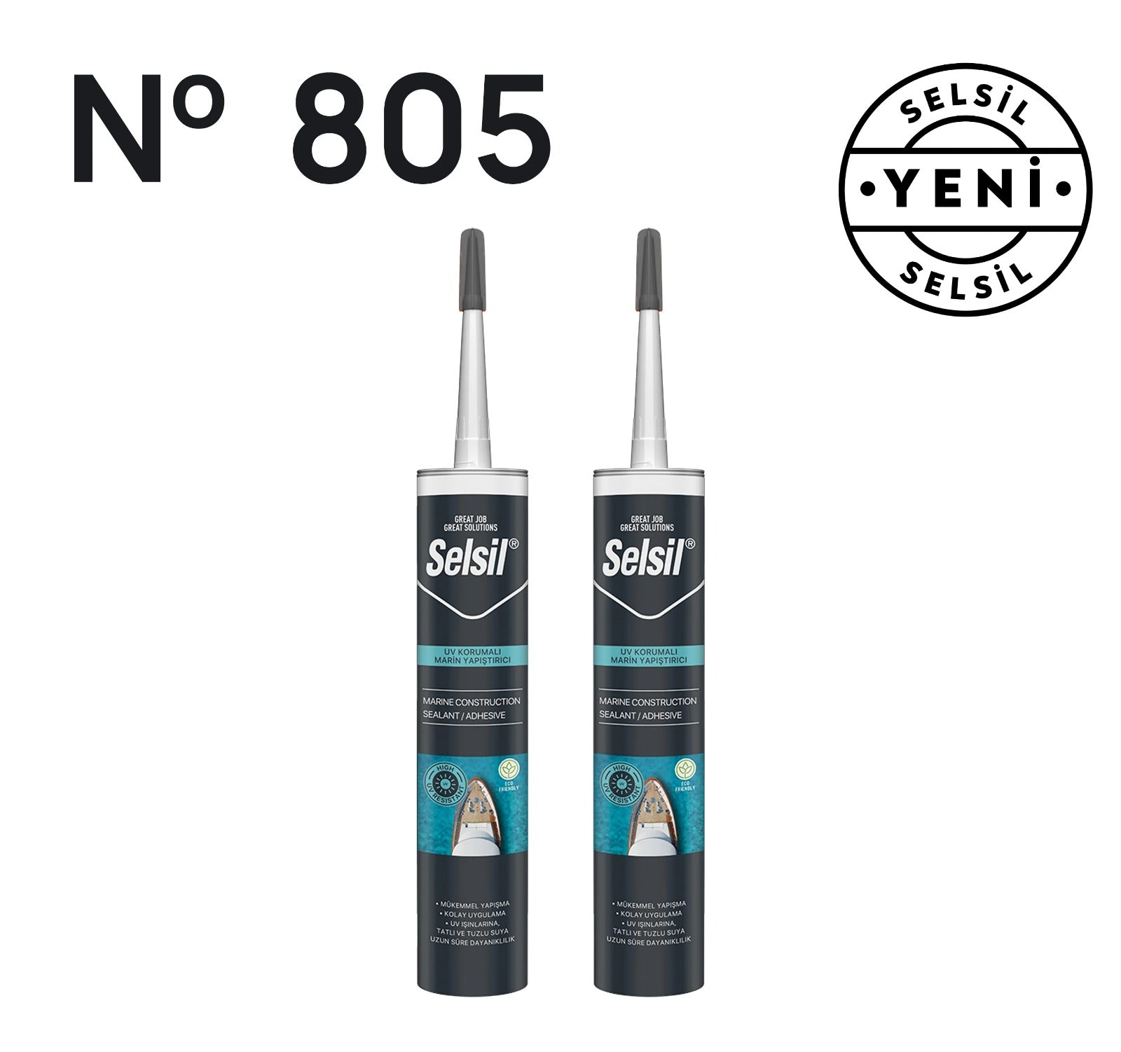 2 x UV Korumalı Marin Yapıştırıcı 280ml